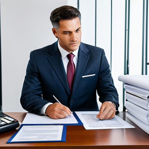Home 16 Determining Inherited Assets**
"A lawyer in a professional office setting, examining documents related to property and investments, fully clothed, appropriate attire, safe for work, demonstrating due diligence in identifying inherited assets. Modern office background, perfect anatomy, natural proportions, legal professional, family-friendly, modest."
**