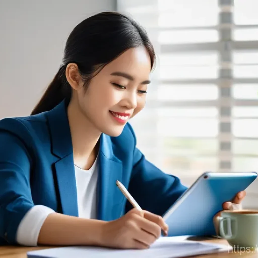 연금저축보험 세제 혜택 - **Prompt:** A vibrant, optimistic young Vietnamese woman in her late 20s, dressed in stylish busines...
