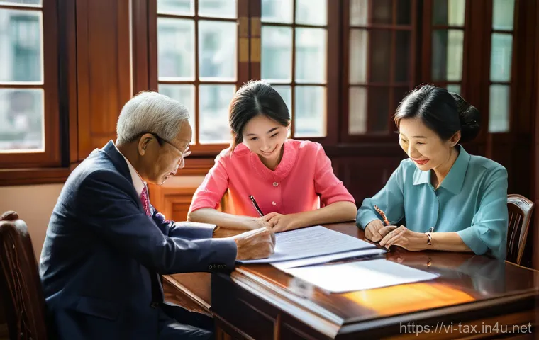 부동산 양도차익 신고 - **Prompt:** A young Vietnamese woman in her late 20s or early 30s, dressed in a smart business casua...