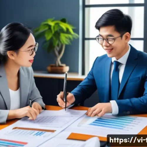 Home 11 기타소득세 신고 사례 - A detailed illustration of a Vietnamese tax consultant explaining different types of income tax to a...